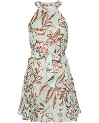 Liu Jo - Mini-jurk Met Bloemenprint - Lyst