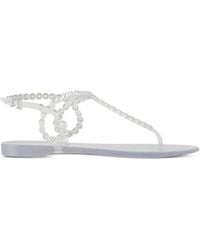 Aquazzura - Almost Bare Buckle-Strap Flip Flops - Lyst