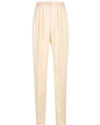 Saint Laurent - Zijden Plooibroek - Lyst