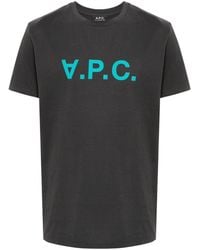 A.P.C. - T-shirt à logo floqué - Lyst
