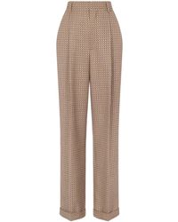 Moschino - Pants With Geometric Print - Lyst