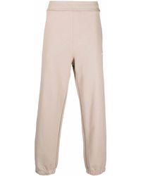MSGM - Logo-Print Cotton Track Trousers - Lyst