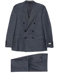Canali - Double-Breasted Pinstripe Suit - Lyst