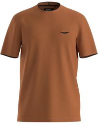 BOSS - Logo-Plaque Cotton T-Shirt - Lyst