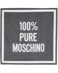 Moschino - Jacquard-Schal mit Logo - Lyst