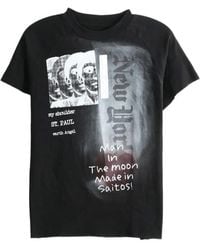 SAITOS - Graphic-Print Raglan-Sleeve T-Shirt - Lyst