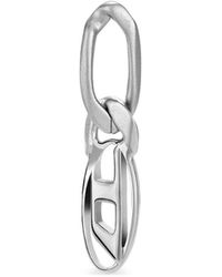 DIESEL - Oval D Ohrring - Lyst