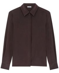 Lardini - Long-Sleeve Silk Shirt - Lyst