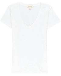 Nili Lotan - V-neck Cotton T-shirt - Lyst