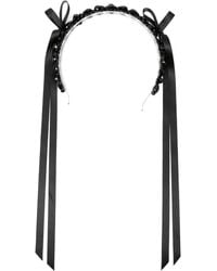 Simone Rocha - Haarband Versierd Met Kristallen - Lyst