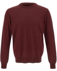 Kangra - Ribbed-Trim Crew-Neck Sweater - Lyst