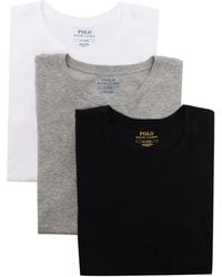 Polo Ralph Lauren - Logo-Embroidered T-Shirt (3-Pack) - Lyst