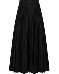 Balenciaga - Creased Wool Pleated Skirt - Lyst