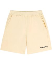 Sporty & Rich - Logo-Embroidered Gym Shorts - Lyst