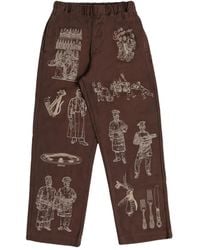 Samuel Zelig - Restaurant Embroidered Trousers - Lyst