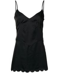 Jil Sander - Satin V-neck Spaghetti-strap Top - Lyst