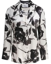 SLEEP NO MORE - Geknöpfte Bluse mit Rosen-Print - Lyst