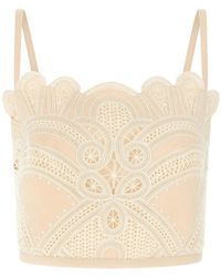 Elie Saab - Macramé Scalloped Bralette - Lyst