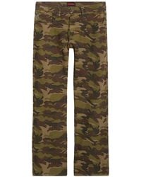 Pleasures - Camo-Print Flared Jeans - Lyst