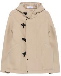 Stone Island - Toggle-Fastening Hooded Jacket - Lyst