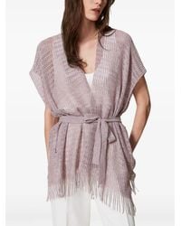 Twinset - Fringed Open-Front Cardigan - Lyst