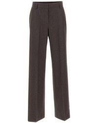 Max Mara - Cottage Wool-Flannel Trousers - Lyst
