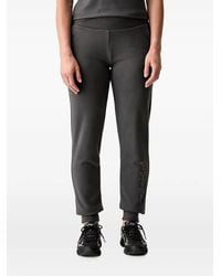 EA7 - Logo-Print Elasticated-Waist Track Pants - Lyst