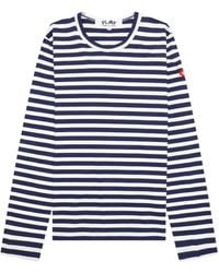 COMME DES GARÇONS PLAY - X The Artist Invader Striped T-Shirt - Lyst