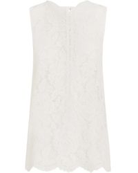 Dolce & Gabbana - Dna Lace-Detailing Top - Lyst