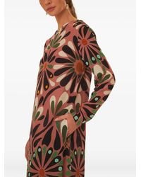 FARM Rio - Floral-Print Long-Sleeve Maxi Dress - Lyst