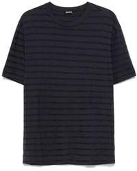 ZEGNA - Striped T-Shirt - Lyst