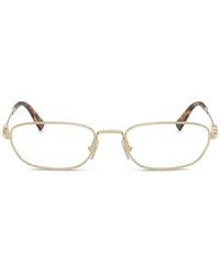 Miu Miu - Brille Mit Eckigem Gestell - Lyst