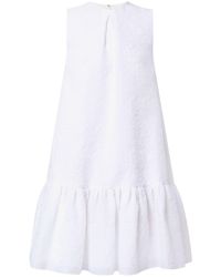 Erdem - Maple Organza-cloque Belted Dress - Lyst