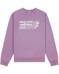 Sporty & Rich - Usa Wellness Club Crew-neck Sweatshirt - Lyst