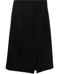 Stella McCartney - Front-Split Felted A-Line Skirt - Lyst