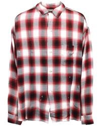 SAINT Mxxxxxx - Check-Pattern Distressed Shirt - Lyst