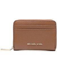 MICHAEL Michael Kors - Pebbled Leather Zip Wallet - Lyst