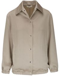 Vince - Press-stud Bomber Jacket - Lyst