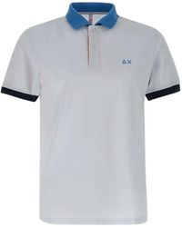 Sun 68 - Contrast-Collar Polo Shirt - Lyst