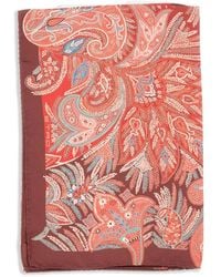 Etro - Paisley-Print Silk Scarf - Lyst