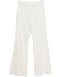 Erika Cavallini Semi Couture - Embellishment-Detail Trousers - Lyst