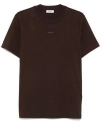 Sandro - Organic-Cotton T-Shirt - Lyst