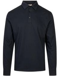 Agnona - Long-Sleeve Polo Shirt - Lyst
