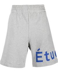 Etudes Studio - Logo-Print Organic Cotton Shorts - Lyst