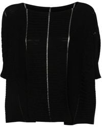 Issey Miyake - Ribbed-Knit Sweater - Lyst