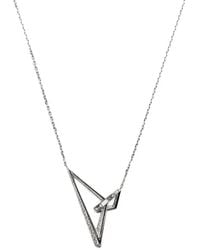 Stephen Webster - 18Kt Vertigo Obtuse Diamond Pendant Necklace - Lyst