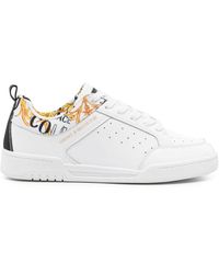 Versace - Brooklyn Patent-leather Sneakers - Lyst