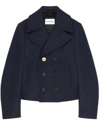 Givenchy - Cropped Pea Coat - Lyst