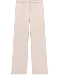 Courreges - Button-front Wide-leg Trousers - Lyst
