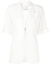 Christopher Esber - Short-Sleeve Single-Breasted Blazer - Lyst